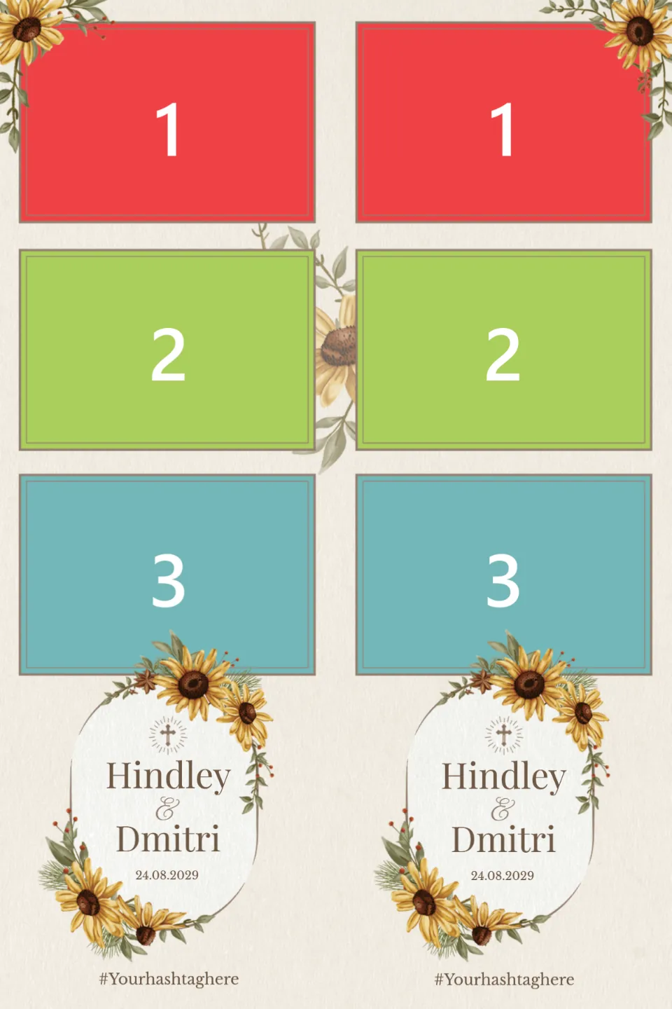 264_sunflower-wedding-photo-booth-template 2×6